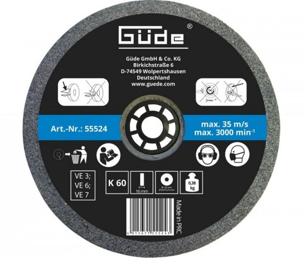 GÜDE Brusný kotouč 125 mm/K60