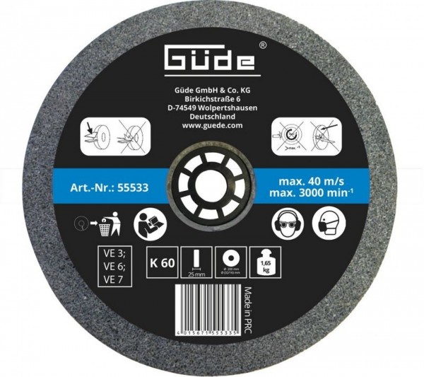 GÜDE Brusný kotouč 200 mm/K60