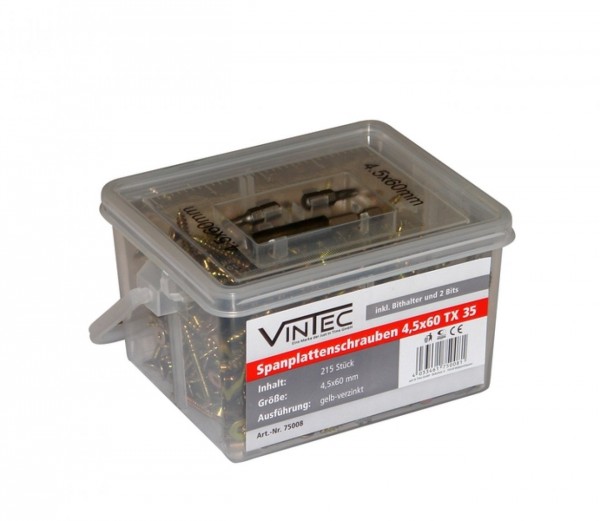 GÜDE Vruty 4,5 x 60 mm, pozinkované
a žlutě chromátované
