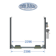 Parkovací čtyřsloupový zvedák nostost 3,6 t - 3600 kg (21)